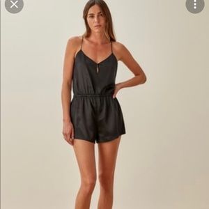 NWT Reformation Trocadero Silk Romper size M
